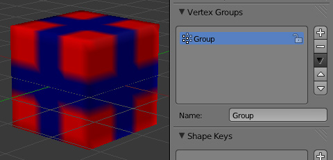 Vertex Group(頂点グループ)を設定