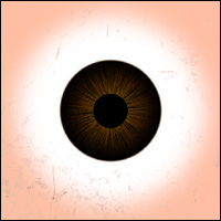 人体／眼球　テクスチャ画像(基本色(カラー)マップ用)